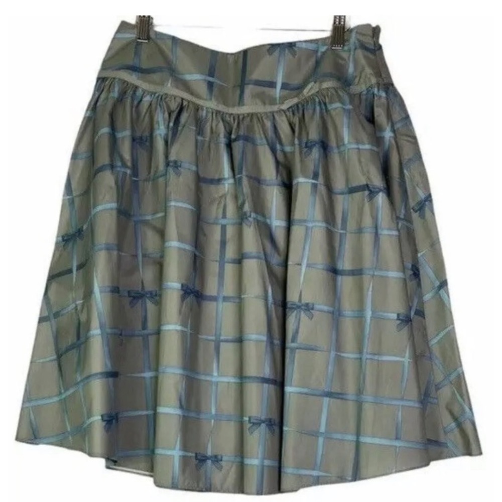PR: 🟫 Isaac Mizarhi Blue and Silver Skater Skirt